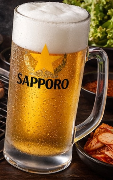 Sapporo beer mug